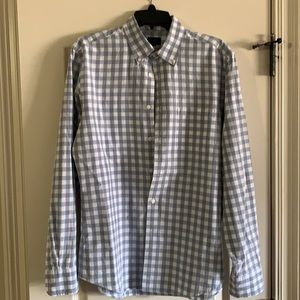 Light Blue J Crew Gingham Shirt